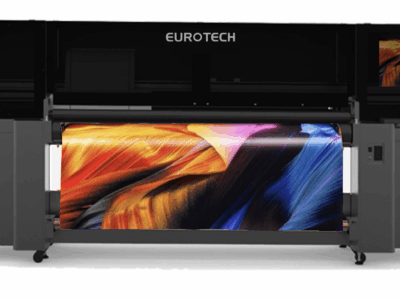 A printer in the process of a printing project
