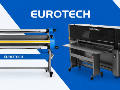 Example of Eurotech machines for packaging and print solutions.
